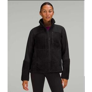 NWT Lululemon‎ Textured Fleece Full Zip Jacket Size 8